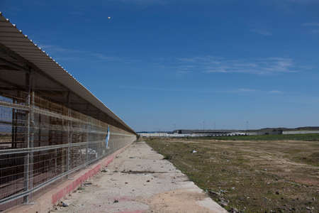 Gaza Strip: the wall and security systems on the border between Palestine and Israel at the Erez Gateのeditorial素材