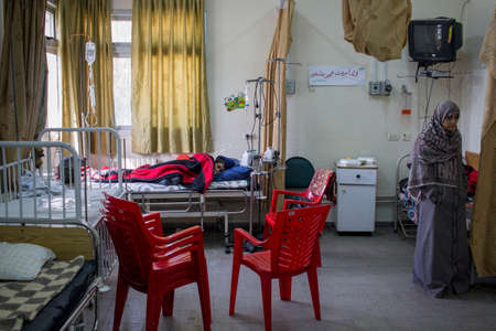 Gaza Strip, Gaza City: Rantisi hospital in Gaza the only pediatric oncology department in the Stripのeditorial素材