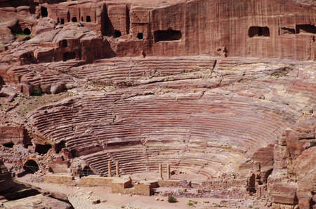 Theatre of Petra, Jordanの写真素材