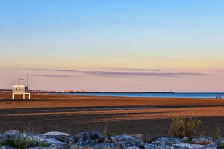 Sunset in Gruissan, Franceの写真素材