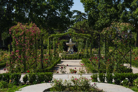 Detail of Parque del Retiro, Madrid - Spainのeditorial素材