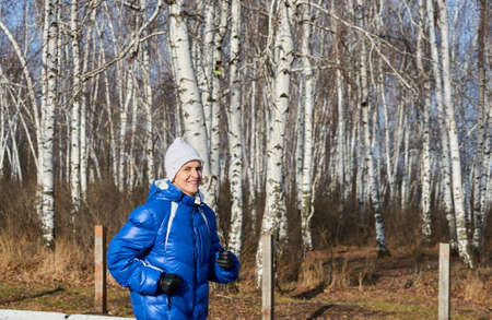 constantly running in the morningの写真素材