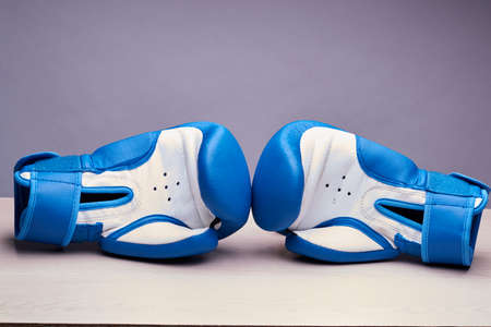 gloves that protect parts of the body sparring partner during trainingの写真素材