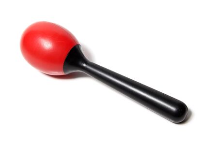 Red maraca on the isolated backgroundの写真素材