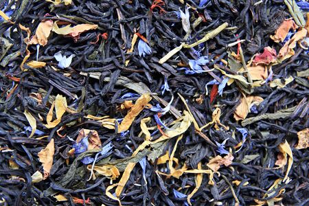 Lot of tea filling the pictureの写真素材