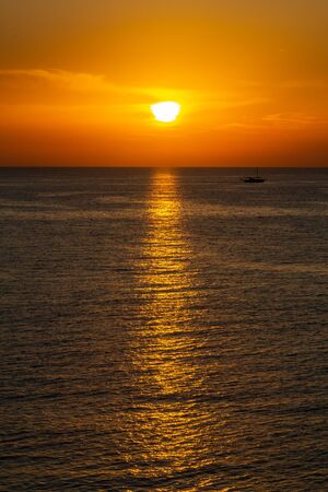 Sunset, Beautiful Mediterranean landscape View of Bayの写真素材