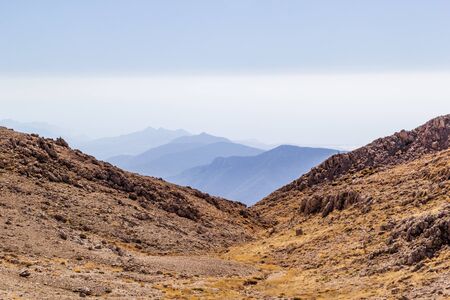 Landscape with Majestic Tahtali Dagi mountains on Lician way tourist path in Turkeyの写真素材