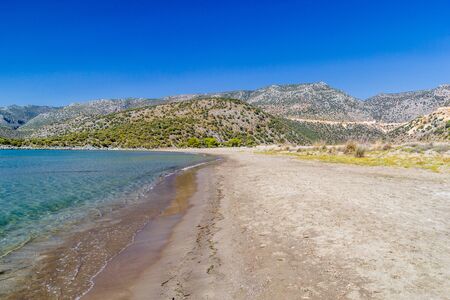 Beautiful Mediterranean landscape. Autumn in Turkey. View of Bay, Likyaの写真素材