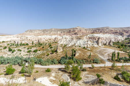 Red and Rose Valley in Cappadocia, Goreme national park, Turkeyの写真素材
