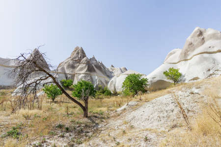 Beautiful view at Love valley, Goreme town in Cappadocia, central Anatolia of Turkey, Asia.の写真素材