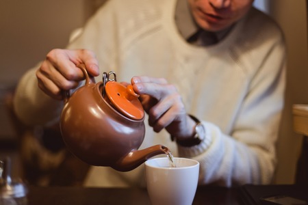 orange kettleの写真素材