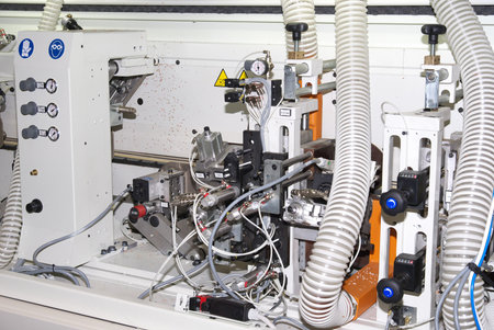 Part of large industrial woodworking machine