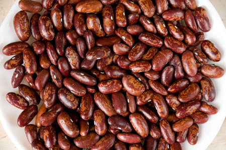 Saucer with kidney beans, healthy food