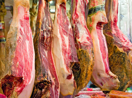 Jamon is an essential part of Spanish cuisine. It's very delicious and tender.の写真素材