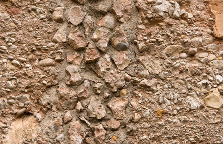 Fragment of stone wall, texture