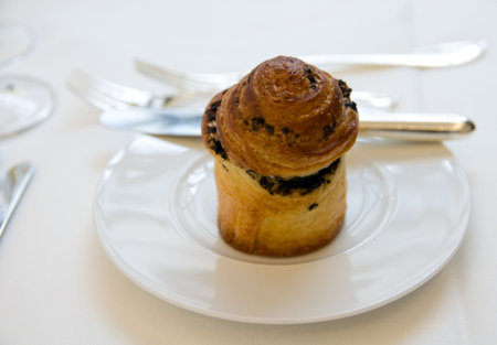 Fresh baked bread with poppyseeds