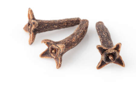 Cloves, macro shot on light backgroundの写真素材