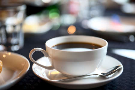 Cup of americano coffee, shallow focusの写真素材