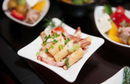 Snacks on banquet table - picture taken during catering eventの写真素材