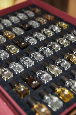 Set of pure chemically synthesized aromasの写真素材