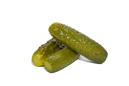 Pickles, isolated on white backgroundの写真素材