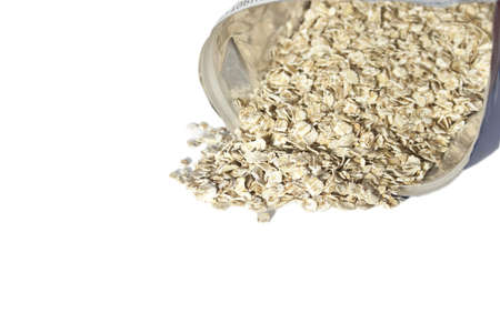 Oat flakes close upの写真素材