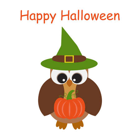 Vector greeting card on the theme of Halloween.のイラスト素材