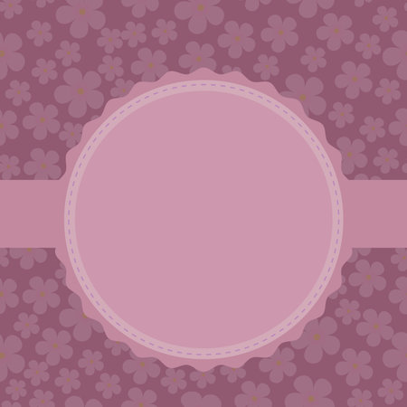 Vector, label, frame in delicate shades with a blank space for posting photos or text, on a festive themeのイラスト素材