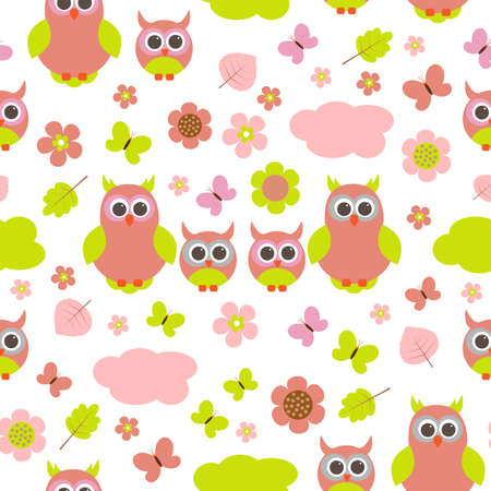 Vector texture into the theme of family and natureのイラスト素材
