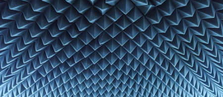 dark grey triangular texture acoustic foam rubberの写真素材