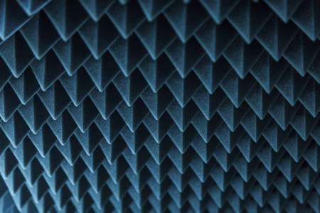 dark grey triangular texture acoustic foam rubberの写真素材