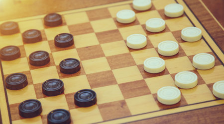Vintage wooden chess