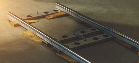 camera dolly in the studio close upの写真素材