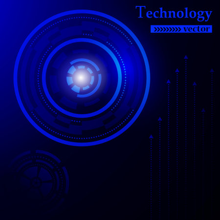 Futuristic User Menu Interface Hud. Abstract Technology Backgroundのイラスト素材