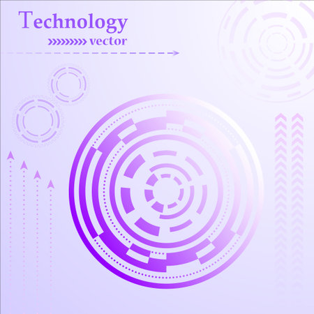 Futuristic User Menu Interface Hud. Abstract Technology Backgroundのイラスト素材