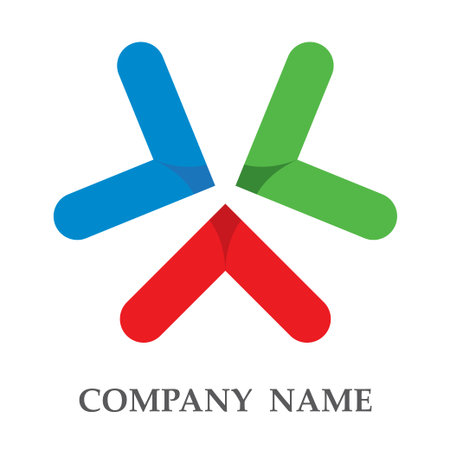 Green triangle logo for business challenge vector illustrationのイラスト素材