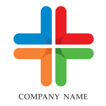 Red triangle logo for business challenge vector illustrationのイラスト素材