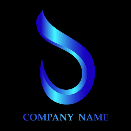 Blue flame logo for business challenge vector illustrationのイラスト素材