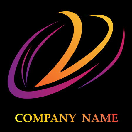 Circle Effect logo for business challenge vector illustrationのイラスト素材