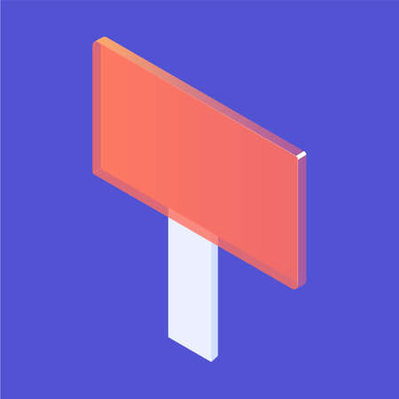 Billboard. Outdoor banner advertising.のイラスト素材