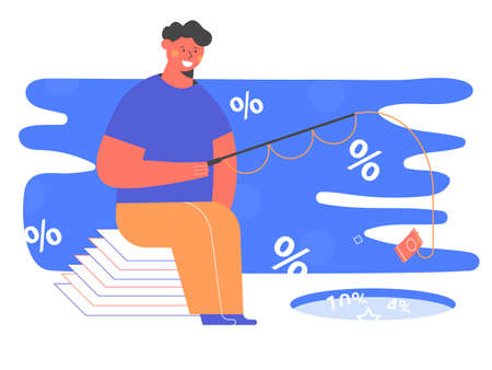 Abstract representation of investing money.のイラスト素材