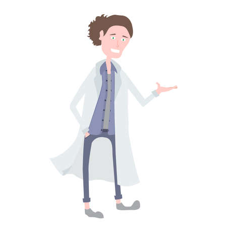 A young friendly doctorのイラスト素材