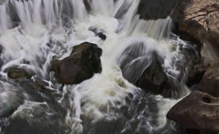 Long exposure at torrent falls の素材