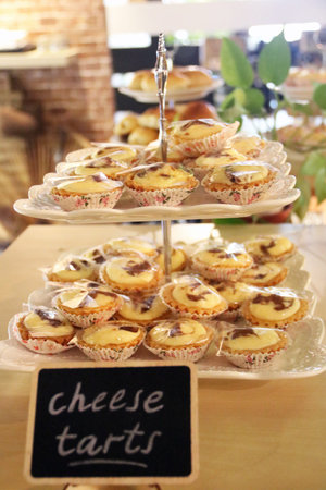 Cheese tarts for teatimeの写真素材