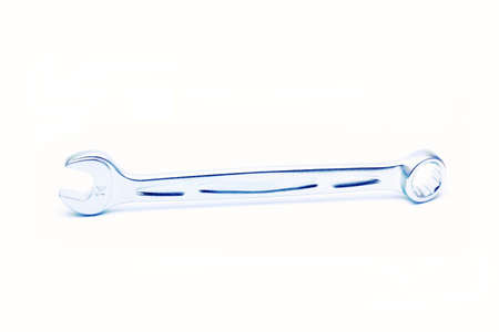 Wrench number 14. Hand tool for tightening or loosening nuts isolated on a white background.の写真素材