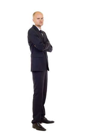 picture of a confident fashion businessman over whiteの写真素材
