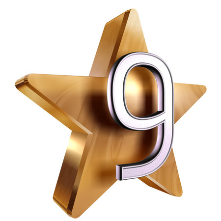 3D Number For Rating & Business