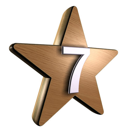 3D Number For Rating & Business