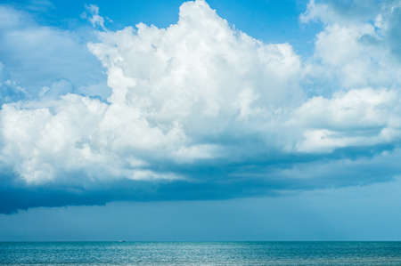 Sea and the sky in the eveningの写真素材
