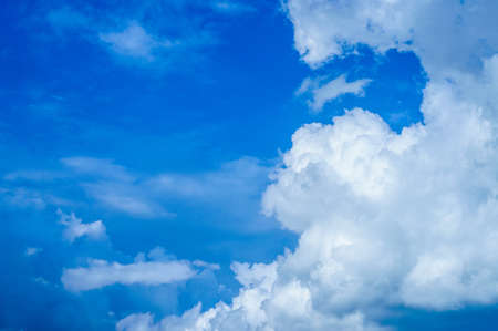 Blue sky in sunny dayの写真素材